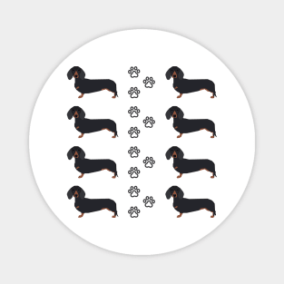 Dachshund dog breed cute pattern Magnet